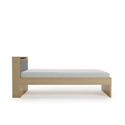 Arte Kanu White And Oak Copenhagen Eu Single Bed Frame With Trundle Bed 90 X 200Cm - thumbnail 4