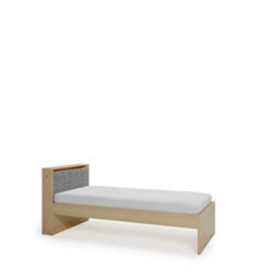 Arte Kanu White And Oak Copenhagen Eu Single Bed Frame With Trundle Bed 90 X 200Cm - thumbnail 1
