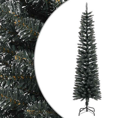 Walplus Artificial Slim Christmas Tree With Stand Green 180 Cm Pvc - image 1