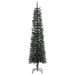 Walplus Artificial Slim Christmas Tree With Stand Green 180 Cm Pvc - thumbnail 3