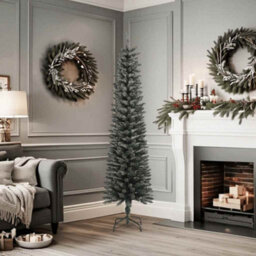 Walplus Artificial Slim Christmas Tree With Stand Green 180 Cm Pvc - thumbnail 2