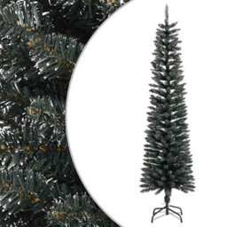Walplus Artificial Slim Christmas Tree With Stand Green 180 Cm Pvc - thumbnail 1