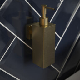 Rothley Satin Brass Square Soap Dispenser - thumbnail 1