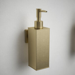 Rothley Satin Brass Square Soap Dispenser - thumbnail 3