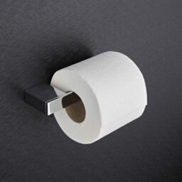 Homestylestore Chrome Wall Mounted Square Bathroom Toilet Roll Holder - thumbnail 2