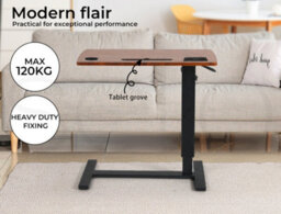 Levede Standing Desk Height Adjustable Stand Folding Laptop Table Shelf Usb - thumbnail 7