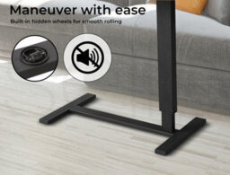 Levede Standing Desk Height Adjustable Stand Folding Laptop Table Shelf Usb - thumbnail 6
