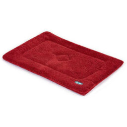 Gorpets Sherpa Cage Mat For Pet Crate - 76 X 53 Cm - Wine - thumbnail 1