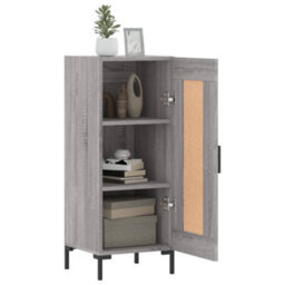 Berkfield Sideboard Grey Sonoma 34.5X34X90 Cm Engineered Wood - thumbnail 4