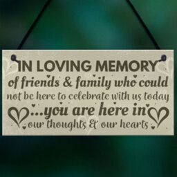 Red Ocean In Memory Plaque Christmas Tree Memorial Bauble Wedding Memorial Hanging Sign Decoration - thumbnail 5