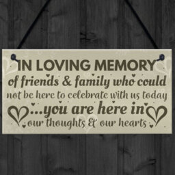 Red Ocean In Memory Plaque Christmas Tree Memorial Bauble Wedding Memorial Hanging Sign Decoration - thumbnail 4