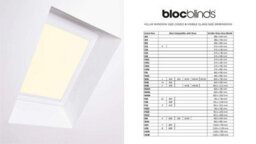 Bloc Blinds Cream Blackout Blind For Velux Roof Window Size   Ck06, White Frames - thumbnail 4