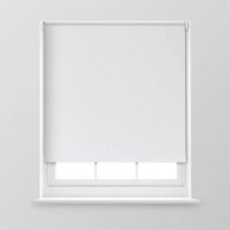 A.unique Home Premium Trimmable Thermal Blackout Roller Window Blind - 2Ft - White - 60Cm (W) X 170Cm (L) - thumbnail 1