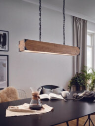 Stylish Hanging Ceiling Pendant Light With Wooden Box For Kitchen Island And Dining Table - thumbnail 3
