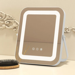 Costway Makeup Vanity Mirror Multi-Occasion 3 Color Led Mirror With Smart Touch Control - thumbnail 3