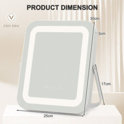 Costway Makeup Vanity Mirror Multi-Occasion 3 Color Led Mirror With Smart Touch Control - thumbnail 2