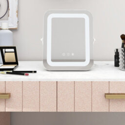 Costway Makeup Vanity Mirror Multi-Occasion 3 Color Led Mirror With Smart Touch Control - thumbnail 5
