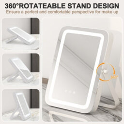 Costway Makeup Vanity Mirror Multi-Occasion 3 Color Led Mirror With Smart Touch Control - thumbnail 7