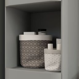 GoodHome Nevado Tall Matt Grey Bathroom Double Column Cabinet (H)160Cm (W)35Cm - thumbnail 9