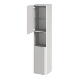 GoodHome Nevado Tall Matt Grey Bathroom Double Column Cabinet (H)160Cm (W)35Cm - thumbnail 3