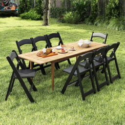 Gainoom 4 Pack Black Folding Chairs Dining Chair Set W/ Padded Seat & Back - thumbnail 8