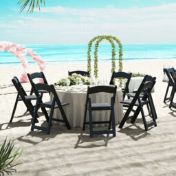Gainoom 4 Pack Black Folding Chairs Dining Chair Set W/ Padded Seat & Back - thumbnail 9