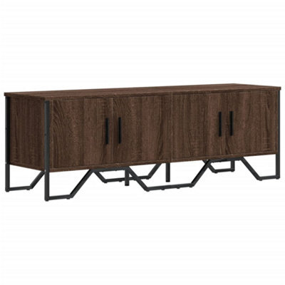 Berkfield Modern Tv Cabinet Brown Oak 122X34X41 Cm Engineered Wood - image 1