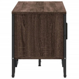 Berkfield Modern Tv Cabinet Brown Oak 122X34X41 Cm Engineered Wood - thumbnail 5