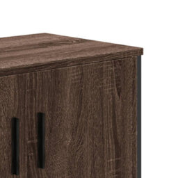 Berkfield Modern Tv Cabinet Brown Oak 122X34X41 Cm Engineered Wood - thumbnail 8