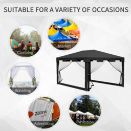 Outsunny 4 X 3M Party Tent Waterproof Garden Gazebo Canopy Wedding Cover Shade - thumbnail 7