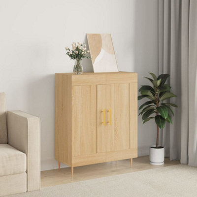 Berkfield Sideboard Sonoma Oak 69.5X34X90 Cm Engineered Wood - image 1