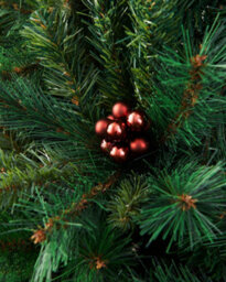 WeRChristmas Burgundy Glass Berry Cluster Christmas Baubles, 10 Pack - thumbnail 2