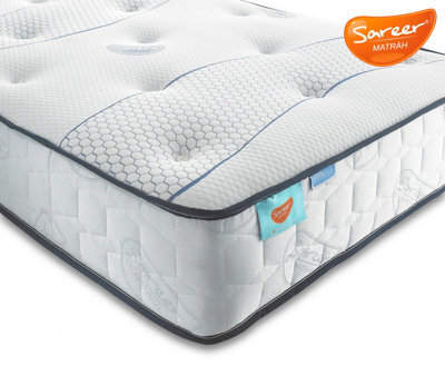 Sareer Furniture Cool Blue Pocket Mattress Double - 4Ft6 - image 1