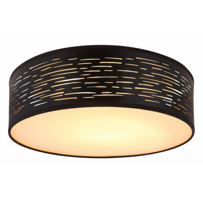 Luminosa Lighting Luminosa Tunno Cylindrical Ceiling Light Black Led 3000-6000K - image 1