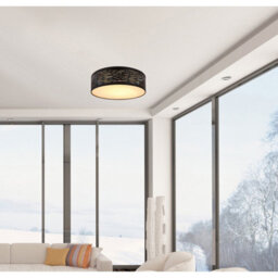 Luminosa Lighting Luminosa Tunno Cylindrical Ceiling Light Black Led 3000-6000K - thumbnail 4