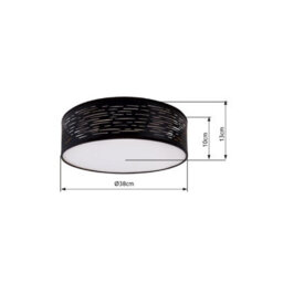 Luminosa Lighting Luminosa Tunno Cylindrical Ceiling Light Black Led 3000-6000K - thumbnail 5