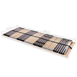 Vidaxl Slatted Bed Bases Without Mattress 2 Pcs With 42 Slats 70X200 Cm - thumbnail 7