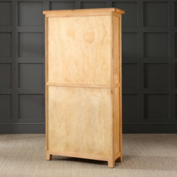 The Furniture Market Cheshire Oak Large Tall Bookcase With 4 Adjustable Shelves - thumbnail 5