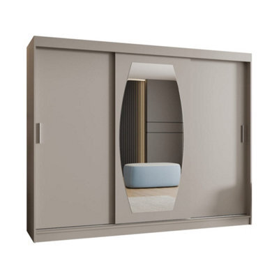 Arte Rossa Sliding Door Wardrobe 250Cm Cashmere - Calming Storage For Mindful Spaces - image 1