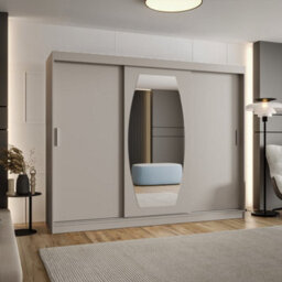 Arte Rossa Sliding Door Wardrobe 250Cm Cashmere - Calming Storage For Mindful Spaces - thumbnail 2