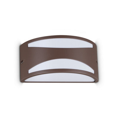 Ideal Lux Luminosa Rex Outdoor Flush Wall Lamp Coffee 1X E27 Ip44 - image 1