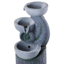 Thehotsale 3 Bowls Solar-Powered Water Fountain Outdoor Garden Decor - thumbnail 5