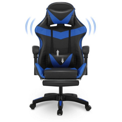 Ergonomic Massage Gaming Chair Height Adjustable Lumbar Support - image 1