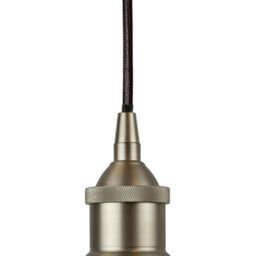 Duck Egg Blue Lincoln Painted Dome Pendant Light With Brushed Chrome Lamp Holder And Black Round Cable - Se Home - thumbnail 4