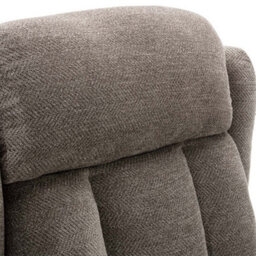 More4Homes Rise Recliner Chair With Single Motor, Remote Control And Pocket Storage In Brown Fabric - thumbnail 4