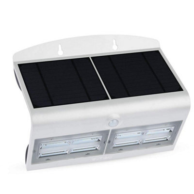 Vt-767-7 7W Led Solar Wall Light Color Code:4000K, White Body - image 1
