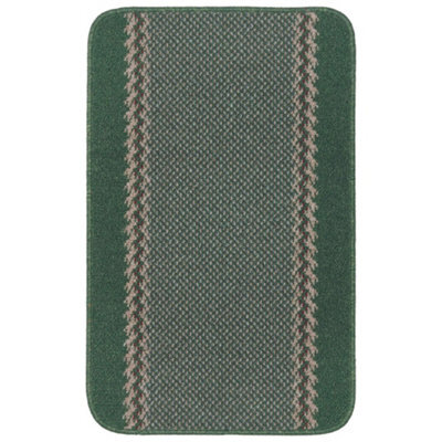 The Rugs Washable Designer Rugs & Mats Lined Bordered Design In Green   116Gr - image 1