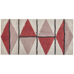 Beliani Rug Purnia Multicolour 80 X 150 Cm Cotton