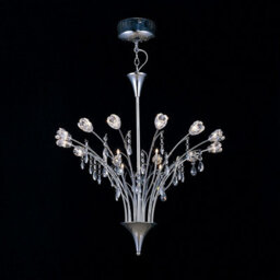 Luminosa Lighting Luminosa Bouquet Pendant 18 Light G4 Polished Chrome/crystal, Not Led/cfl Compatible - thumbnail 2