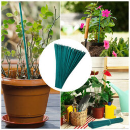 Oakland Gardens 20 X 18 Inch Green Stained Split Bamboo Plant Canes - thumbnail 3